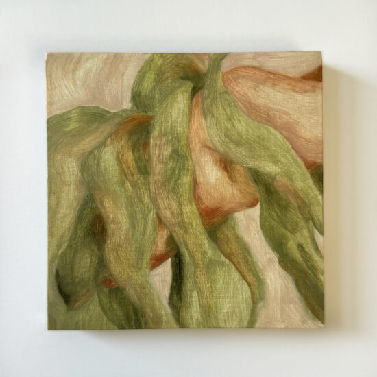 Fern Seraph, oil on panel, 6x6", 2024