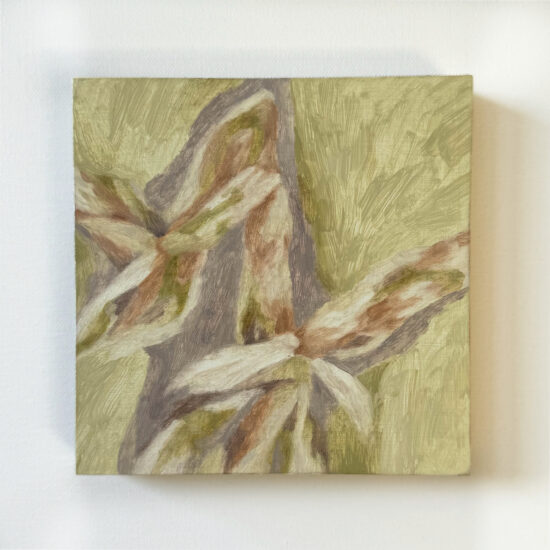 Two Seraphim, oil on panel, 6x6", 2024