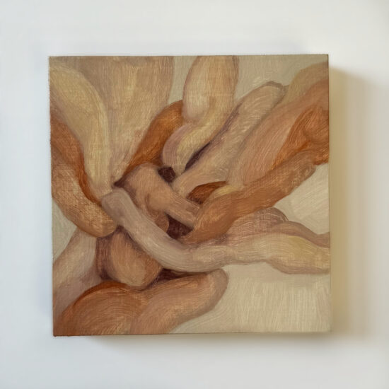 Seraph, oil on panel, 6x6", 2024