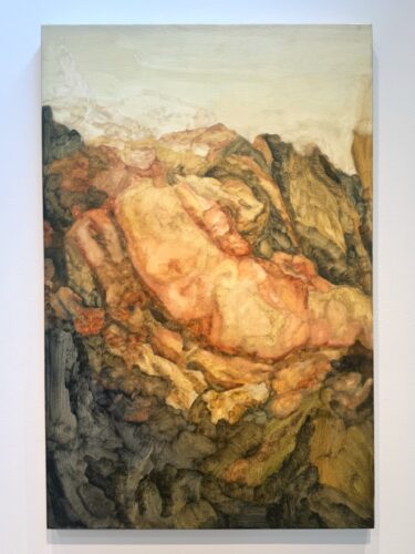 From/To, 2024, Oil on canvas, 48" x 24 in"